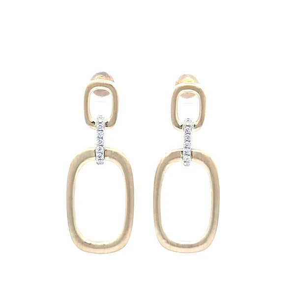 14K Yellow Gold Diamond Dangle Earrings 0.12 CT Total Weight/ VanScoy Jewelers of Wyomissing similar item image
