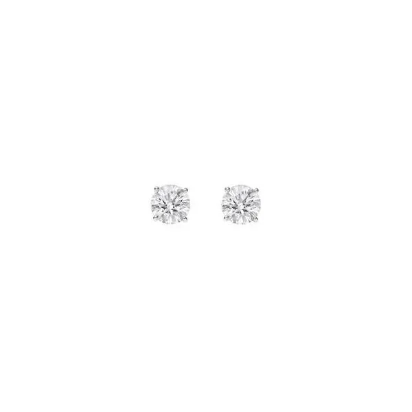2.00 CT Round Brilliant Diamond Stud Earrings – 14K White Gold, H SI1 Van Scoy Jewelers Wyomissing, PA
