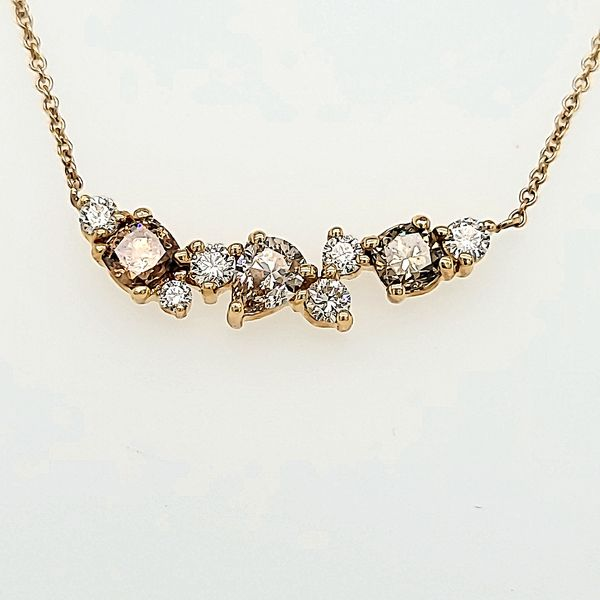 DIAMOND NECKLACE | 14 KARAT | COLORED DIAMONDS Van Scoy Jewelers Wyomissing, PA