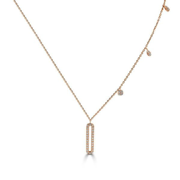 DIAMOND NECKLACE | STATION NECKLACE | PAPERCLIP Van Scoy Jewelers Wyomissing, PA