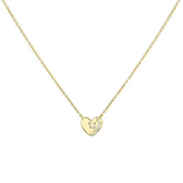Sylvie Collection 14K Diamond Heart Necklace | 0.05 Carat Total Weight/ VanScoy Jewelers of Wyomissing Van Scoy Jewelers Wyomissing, PA