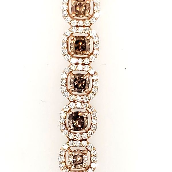 DIAMOND BRACELET | COGNAC DIAMONDS | 8.68 CARAT TOTAL WEIGHT | ROSE GOLD Van Scoy Jewelers Wyomissing, PA