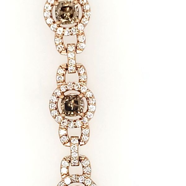 DIAMOND BRACELET | COGNAC DIAMONDS | 14  KARAT ROSE GOLD | 5.75 CARAT TOTAL WEIGHT Van Scoy Jewelers Wyomissing, PA