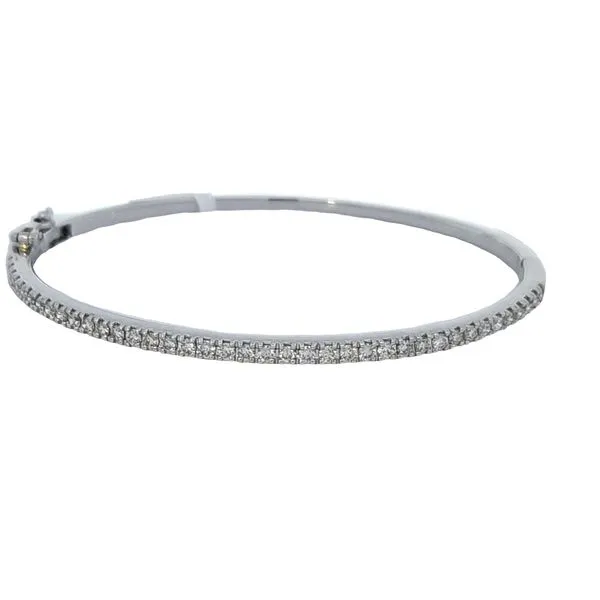 14 Karat White Gold Diamond Bangle Bracelet - 1.00 Carat Total Weight/ VanScoy Jewelers of Wyomissing similar item image