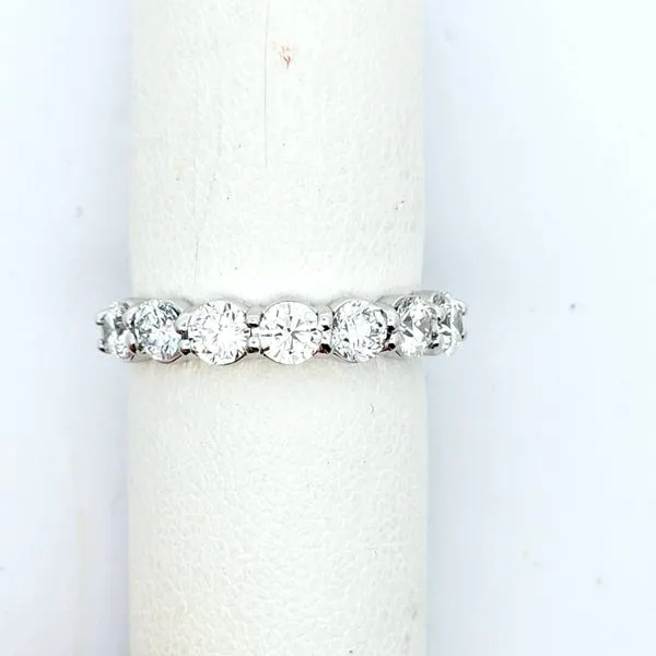 Lab-Grown Diamond Band with 7 Round Diamonds, 1.45 Carat ...