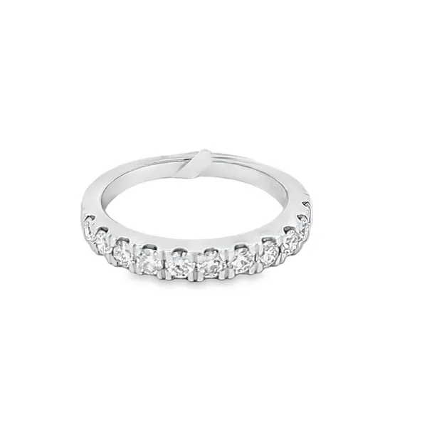 14K White Gold 11-Stone Lab-Grown Diamond Band | 0.75 Car...