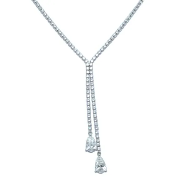 14K White Gold Lab-Grown Diamond Y-Shape Necklace – 3.5CTW Van Scoy Jewelers Wyomissing, PA