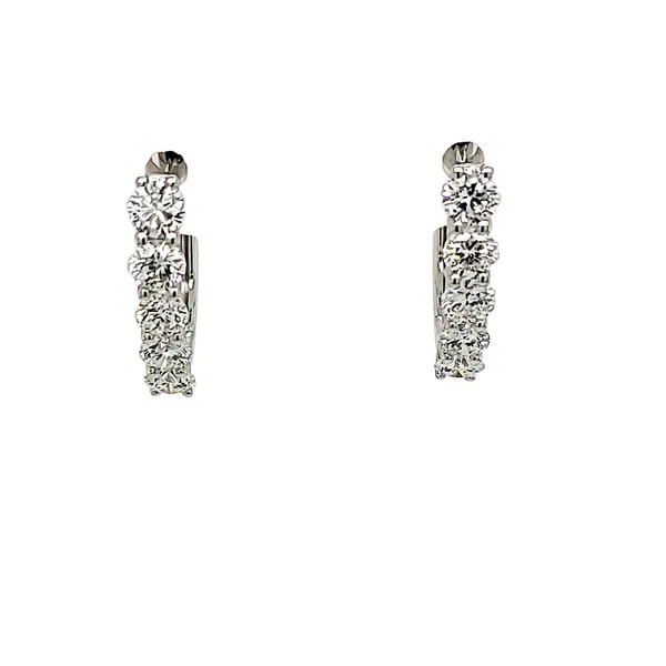 1.00 Carat Lab-Grown Diamond Hoop Earrings in 14K White Gold/ VanScoy Jewelers of Wyomissing Van Scoy Jewelers Wyomissing, PA