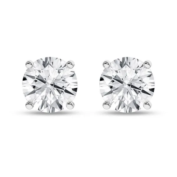 14K White Gold Lab-Grown Diamond Stud Earrings with 1.50 CTW, E-F Color, VS Clarity, IGI Report #72J714802412 Van Scoy Jewelers Wyomissing, PA