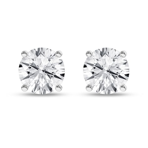 14K White Gold Lab-Grown Diamond Stud Earrings with 1.50 CTW, E-F Color, VS Clarity, IGI Report #72J714802412 Van Scoy Jewelers Wyomissing, PA