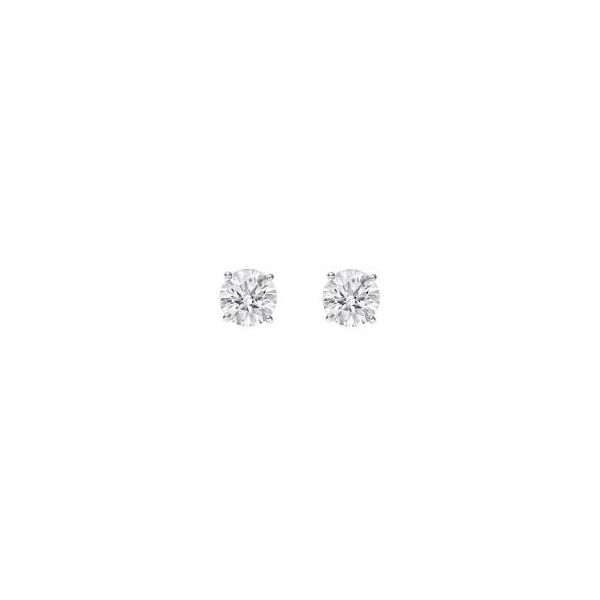 2.97 Carat Lab-Grown Diamond Stud Earrings in 14K White Gold/ VanScoy Jewelers of Wyomnissing Van Scoy Jewelers Wyomissing, PA