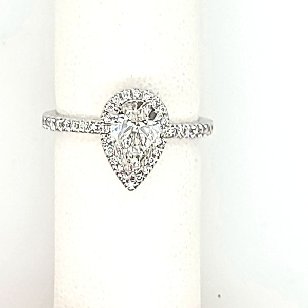 Stunning 1.04 CT Pear Cut Halo Engagement Ring | Lab-Grown, IGI Certified/VanScoy Jewelers of Wyomissing Image 2 Van Scoy Jewelers Wyomissing, PA