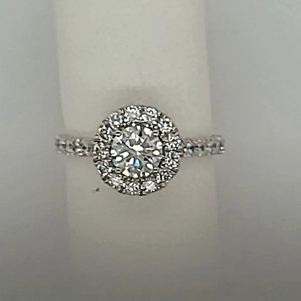 Stunning 1.50 Carat Total Weight Lab Grown Diamond Halo R...