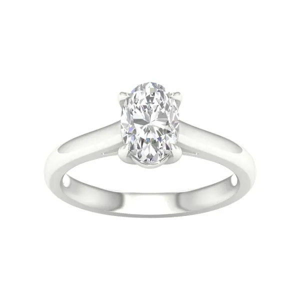 14K White Gold Lab-Grown Oval Diamond Solitaire Engagement Ring – 1.50 CT F Color VS Clarity/ VanScoy Jewelers of Wyomissing Van Scoy Jewelers Wyomissing, PA