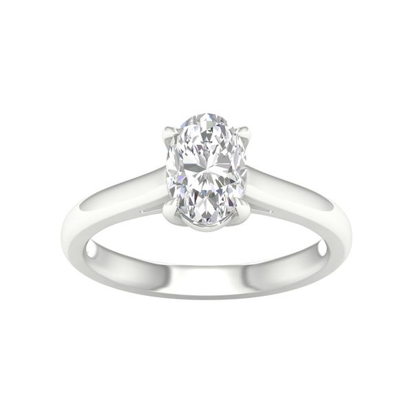 14K White Gold Lab-Grown Oval Diamond Solitaire Engagement Ring – 1.50 CT F Color VS Clarity/ VanScoy Jewelers of Wyomissing Van Scoy Jewelers Wyomissing, PA