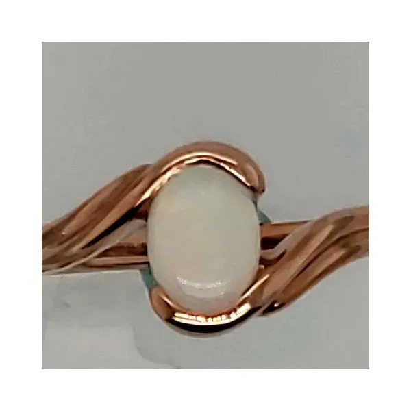 GEMSTONE RING | OPAL | 14 KARAT ROSE GOLD Van Scoy Jewelers Wyomissing, PA