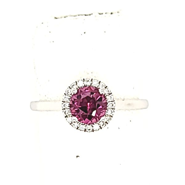 GARNET RING | RHODALITE GARNET | GARNET & DIAMOND | 14 KARAT Van Scoy Jewelers Wyomissing, PA