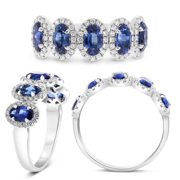 Sapphire & Diamond Ring | 14 Karat Image 2 Van Scoy Jewelers Wyomissing, PA