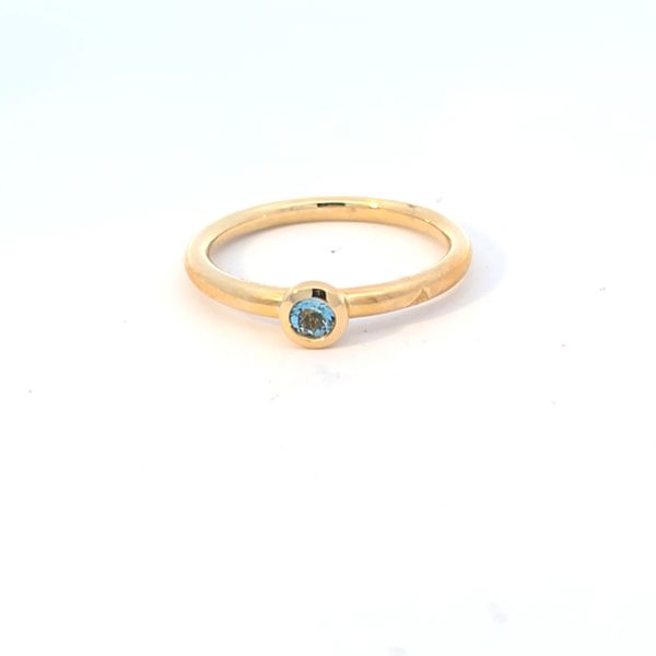 10K Yellow Gold Blue Topaz Ring Van Scoy Jewelers Wyomissing, PA