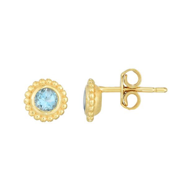 Blue Topaz Stud Earrings Van Scoy Jewelers Wyomissing, PA