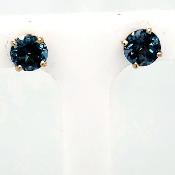 Blue Topaz Stud Earrings Van Scoy Jewelers Wyomissing, PA