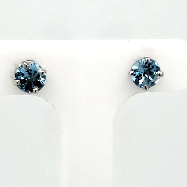 Aquamarine Stud Earrings Van Scoy Jewelers Wyomissing, PA