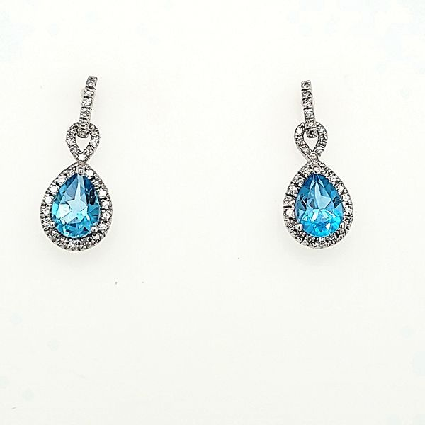 Blue Topaz and Diamond Earrings Van Scoy Jewelers Wyomissing, PA