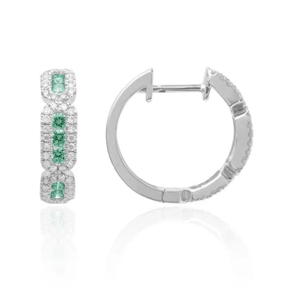 Emerald and Diamond Earrings Van Scoy Jewelers Wyomissing, PA