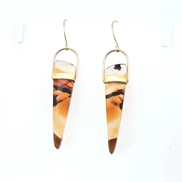 Timeless Splendor: Patti Page 22K Yellow Gold Earrings wi...