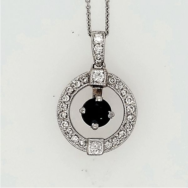 Saphire and Diamond Pendant Van Scoy Jewelers Wyomissing, PA