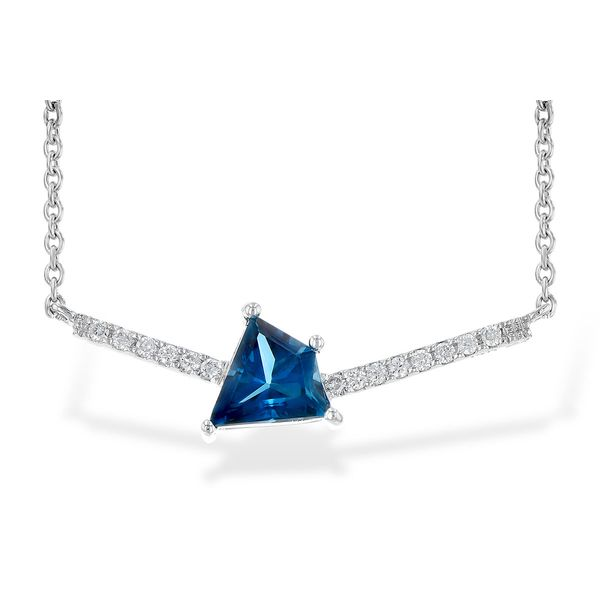 Blue Topaz and Diamond Pendant Van Scoy Jewelers Wyomissing, PA