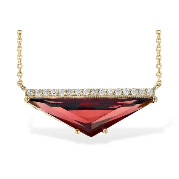 Garnet and Diamond Pendant Van Scoy Jewelers Wyomissing, PA