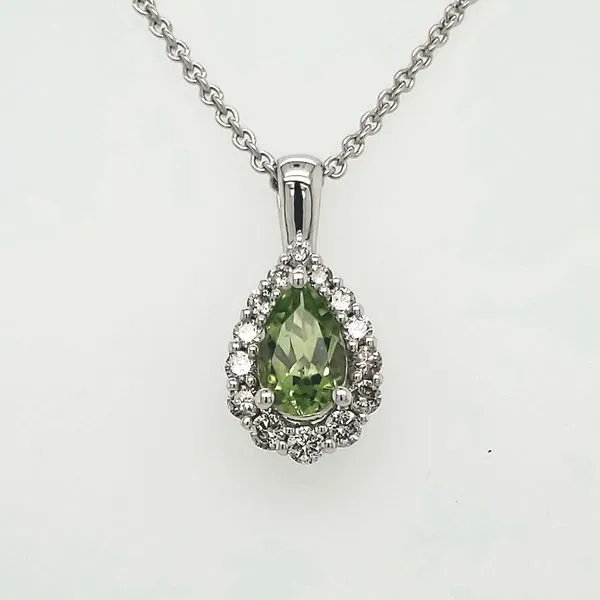 Peridot and Diamonds Pendant Van Scoy Jewelers Wyomissing, PA