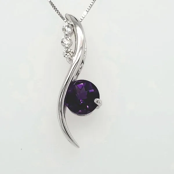 Amethyst and Diamond Pendant Van Scoy Jewelers Wyomissing, PA