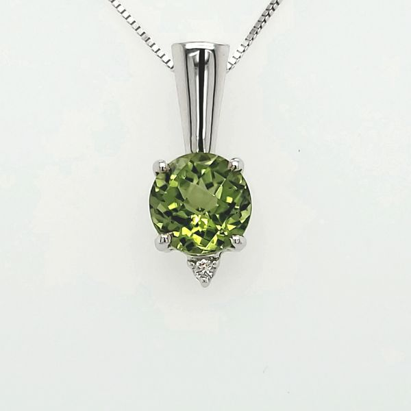 Peridot and Diamond Pendant Van Scoy Jewelers Wyomissing, PA