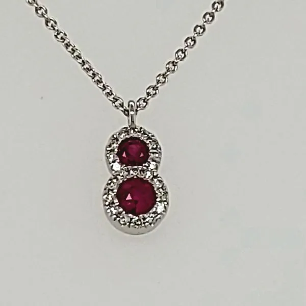 Ruby & Diamond Pendant Van Scoy Jewelers Wyomissing, PA