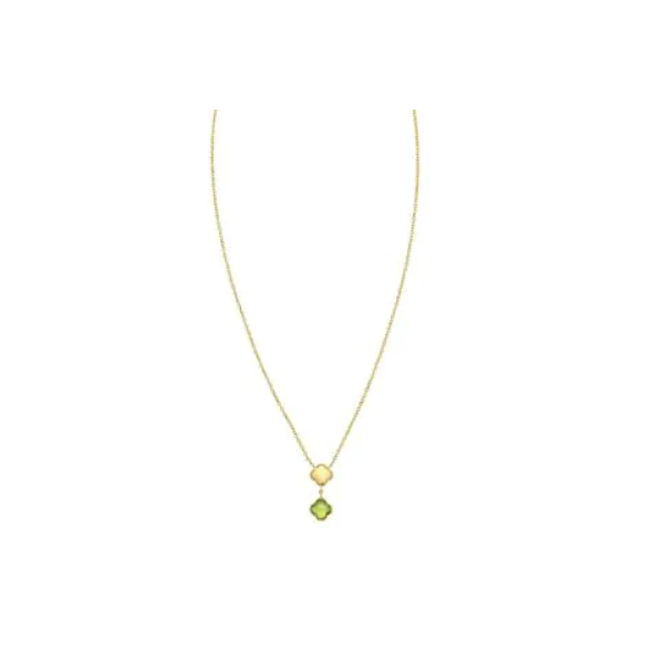 14K Yellow Gold Peridot Pendant Necklace | 18 Inch Chain Van Scoy Jewelers Wyomissing, PA