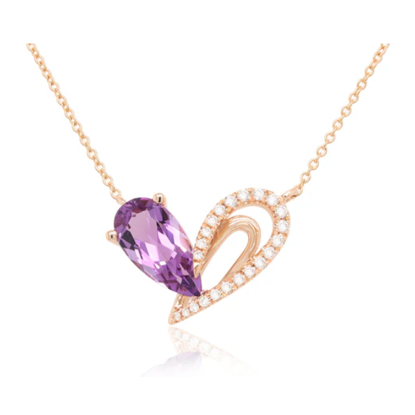Butterfly Wings Diamond Necklace | 0.10 CTW | Elegant Nature Inspired Jewelry Van Scoy Jewelers Wyomissing, PA
