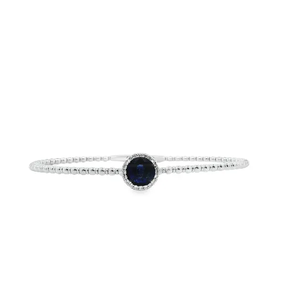 14K White Gold Flexible Sapphire & Diamond Bracelet – 1.57ct Sapphire & 0.13ct TW Diamonds Van Scoy Jewelers Wyomissing, PA