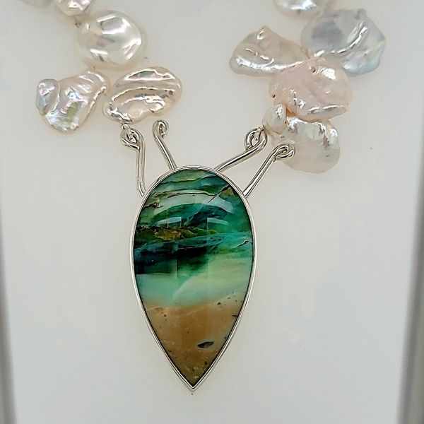 PATTI PAGE PENDANT | STERLING SILVER PENDANT | HAND MADE | FRESH WATER PEARLS Van Scoy Jewelers Wyomissing, PA