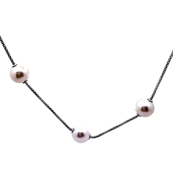 Sterling Silver 32-Inch Freshwater Pearl Necklace with 11mm Sliding Pearls Van Scoy Jewelers Wyomissing, PA