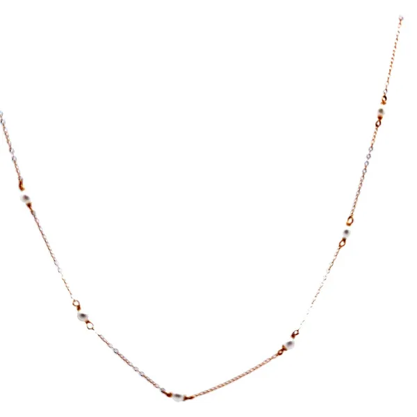 14K Yellow Gold Freshwater Tin Cup Necklace/ VanScoy Jewe...
