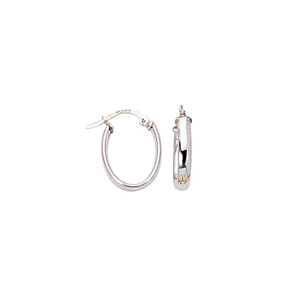 Lady's Oval Hoop Gold Earrings Van Scoy Jewelers Wyomissing, PA