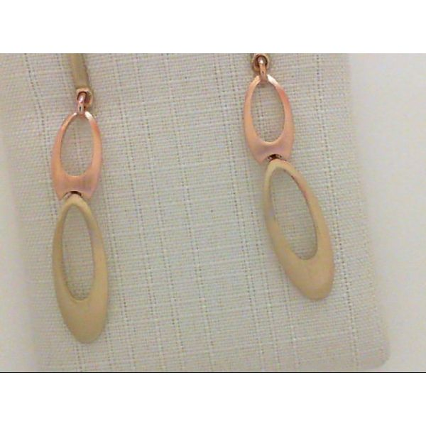 Lady's Two Tone Gold Earrings Van Scoy Jewelers Wyomissing, PA
