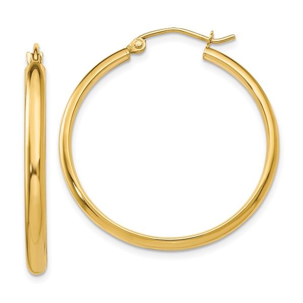 GOLD HOOP EARRINGS | 14 KARAT | YELLOW GOLD Van Scoy Jewelers Wyomissing, PA