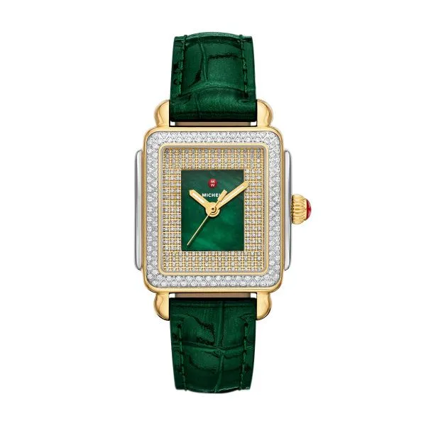 Michele Deco Madison Mid Diamond Dial & Bezel Stainless Steel Watch Van Scoy Jewelers Wyomissing, PA