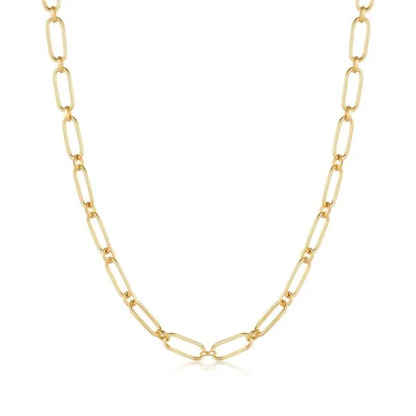 Ania Haie Gold Cable Connect Chunky Chain Necklace - Sterling Silver with Gold Plate/ VanScoy Jewelers of Wyomissing similar item image