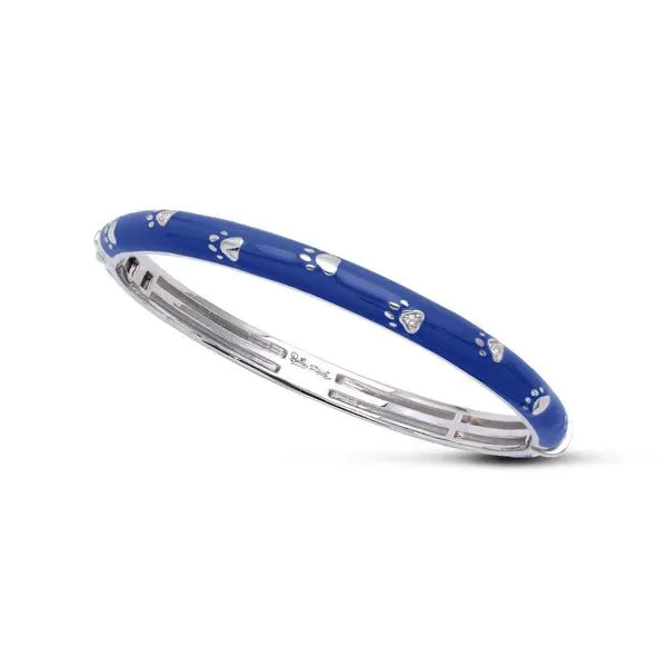 STERLING SILVER BRACELET | BANGLE BRACELET | ENAMEL | BELLE ETOILE Van Scoy Jewelers Wyomissing, PA