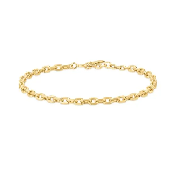 Ania Haie Sterling Silver with Gold Plate Medium Chain Bracelet – Elegant & Modern/VanScoy Jewelers of Wyomissing Van Scoy Jewelers Wyomissing, PA