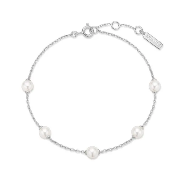 Ania Haie Sterling Silver Pearl Station Bracelet – Timeless & Elegant/ VanScoy Jewelers of Wyomissing Van Scoy Jewelers Wyomissing, PA